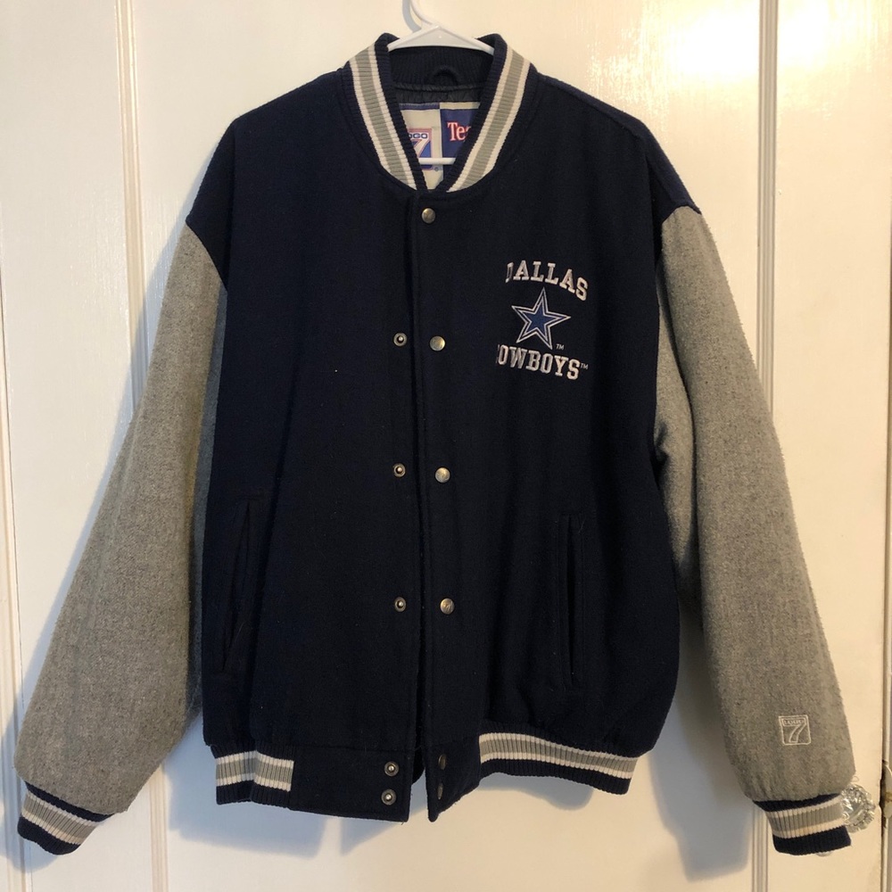 Vintage Logo 7 Dallas Cowboys Varsity Jacket